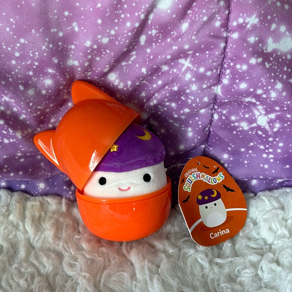 NWT 4” Carina mushroom Squishmallow in mystery capsule